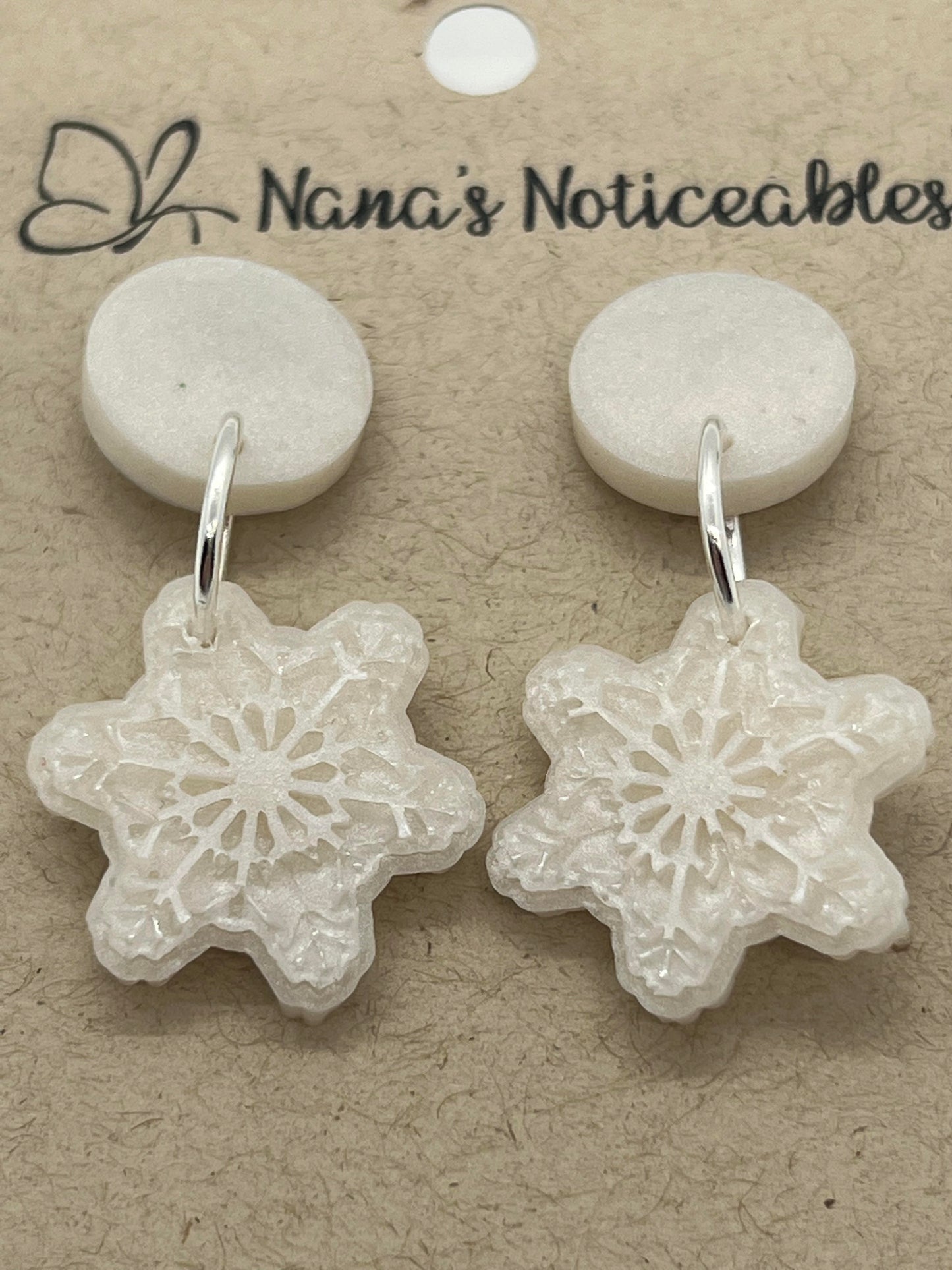 RESIN PEARL WHITE SNOW FLAKES