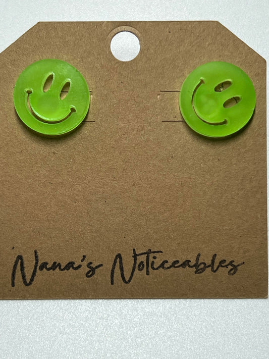 RESIN GLOW IN THE DARK SMILEY FACES