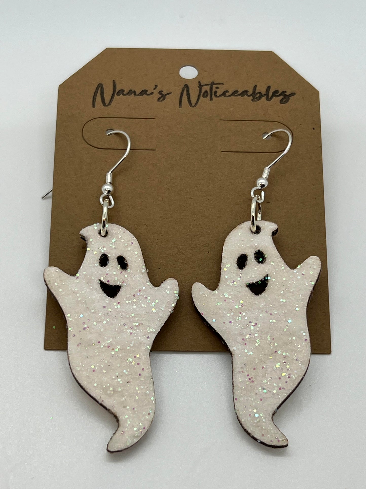 WOOD GHOSTS IN WHITE GLITTER