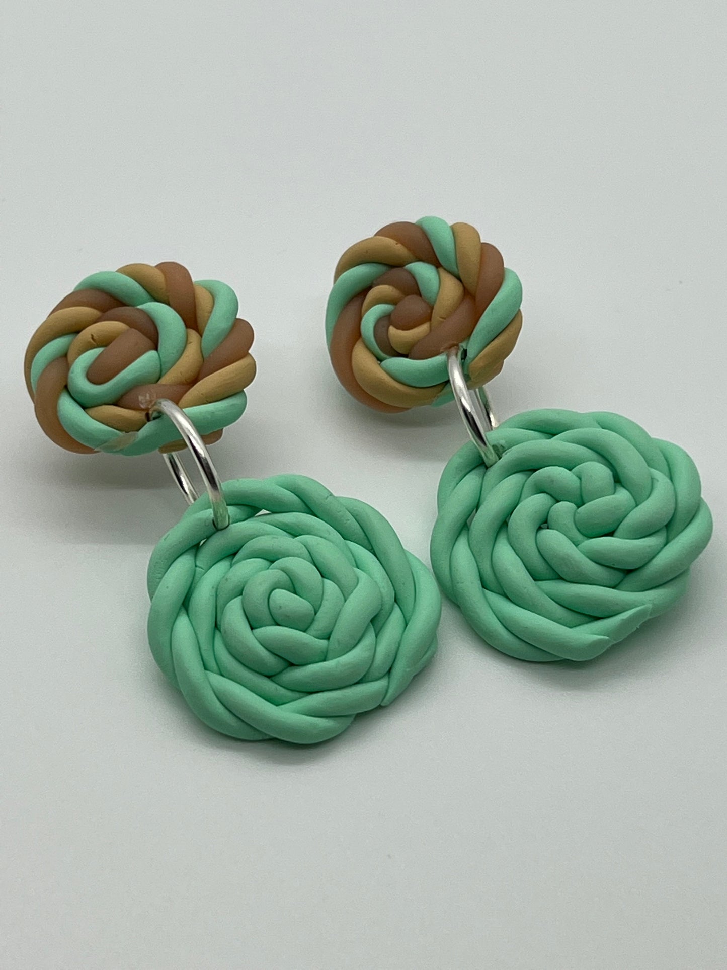 POLYMER 2 TIER ROPE IN MINT GREEN, BEIGE & TAUPE