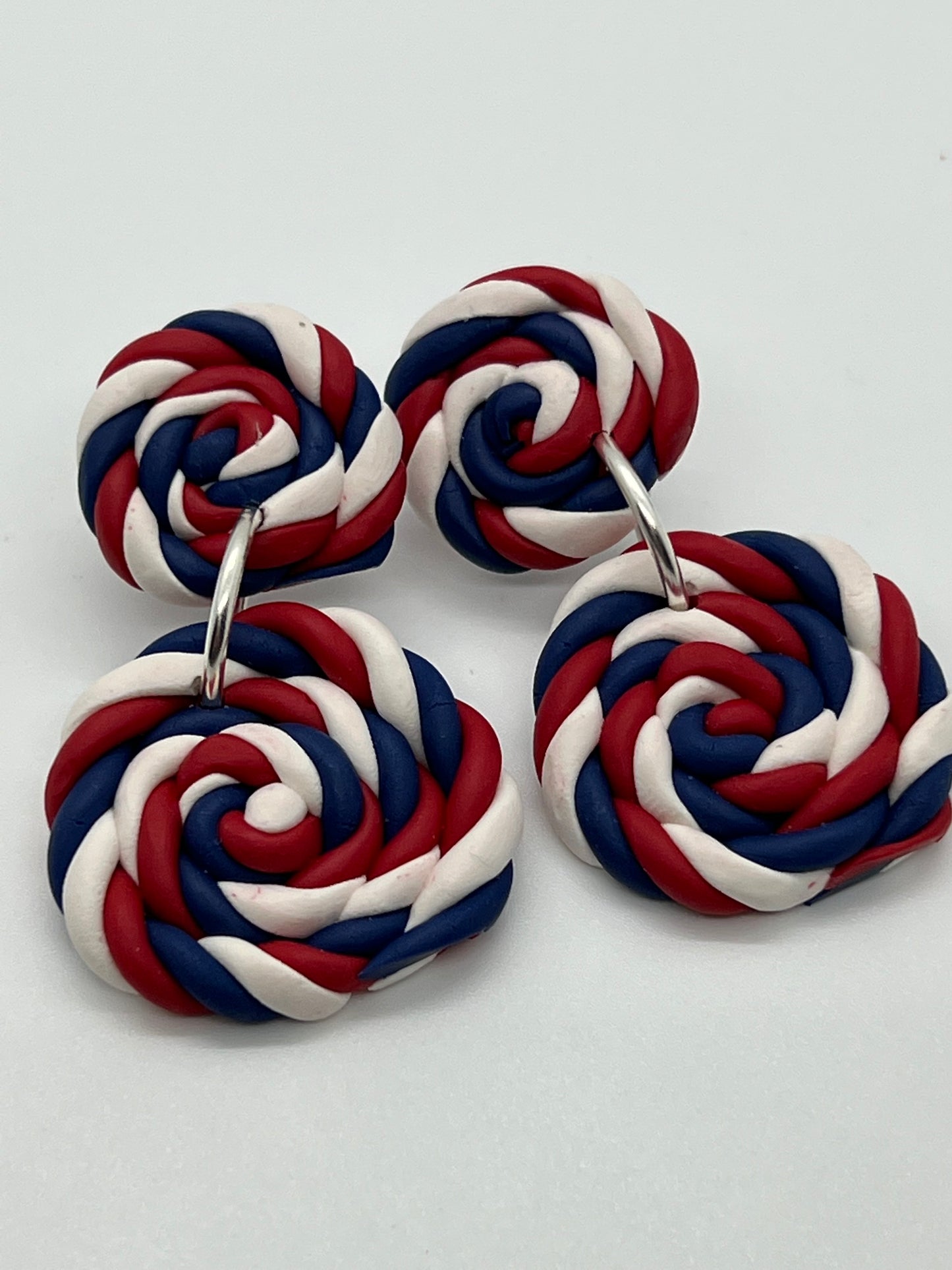 POLYMER 2 TIER ROPE IN RED, WHITE & BLUE