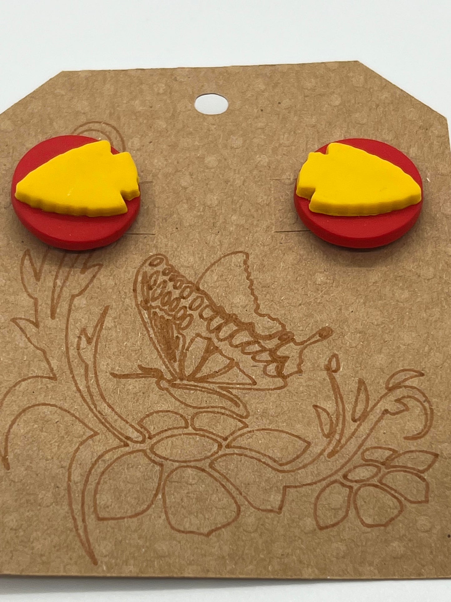 POLYMER POST ARROW HEADS RED AND YELLOW