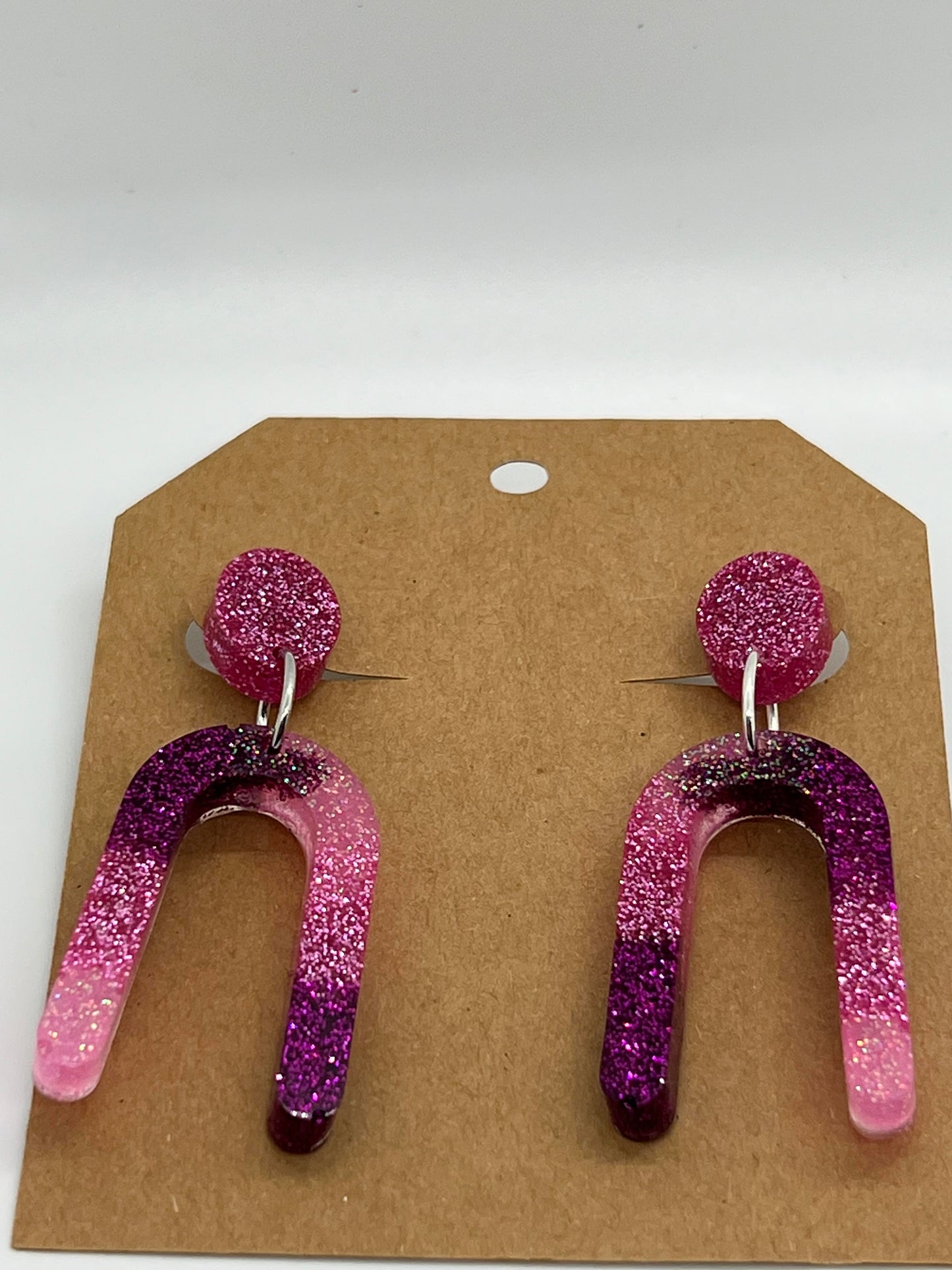 RESIN RAINBOWS IN SPARKLE PINKS AND PURPLE