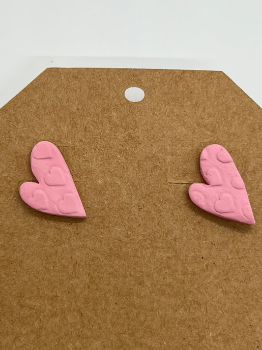 POLYMER SMALL HEART IN PINK