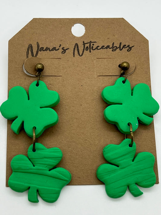 POLYMER 2 MEDIUM SHAMROCKS IN GREEN