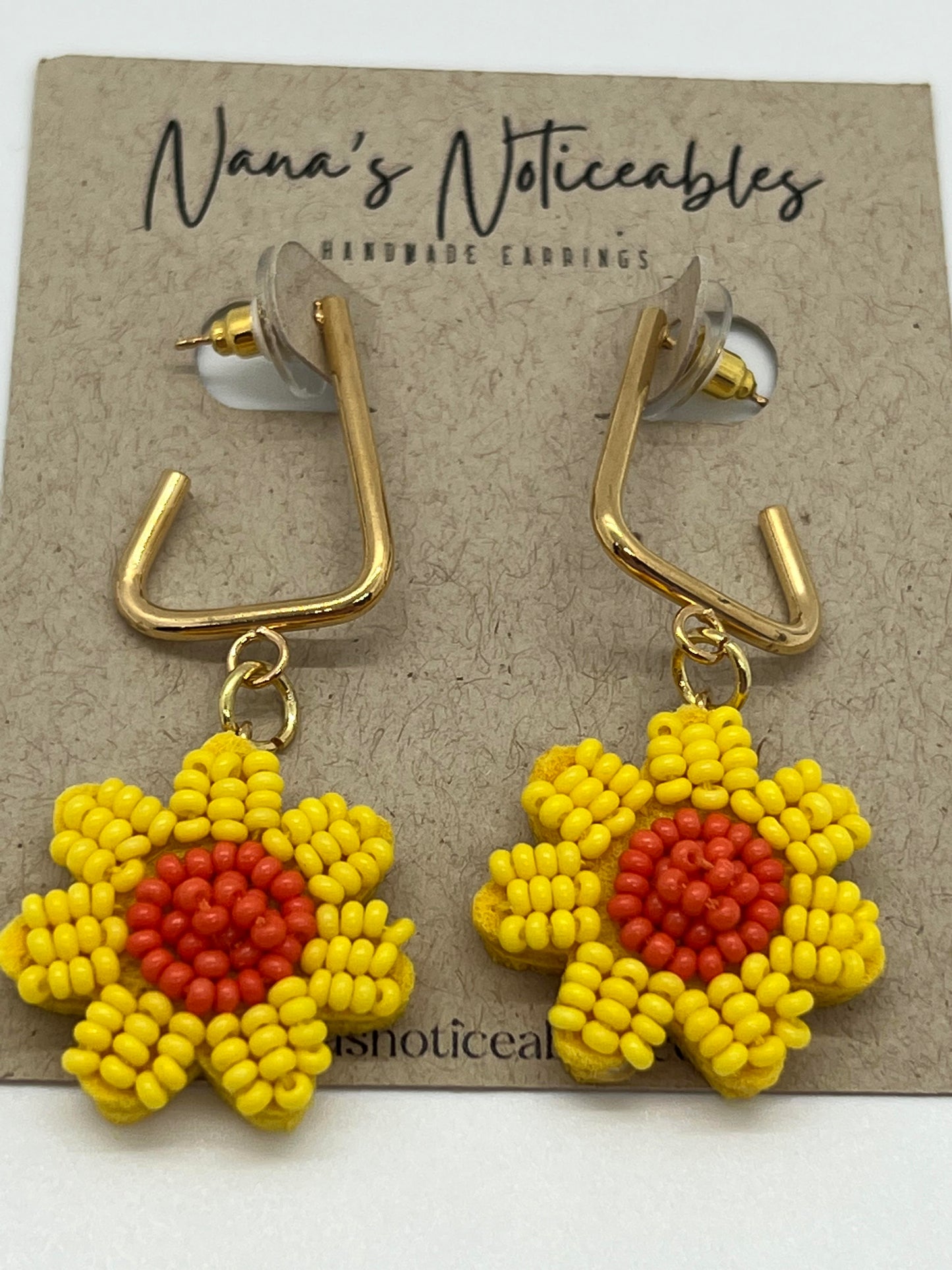 UNIQUELY BEADED SUN FLOWERS