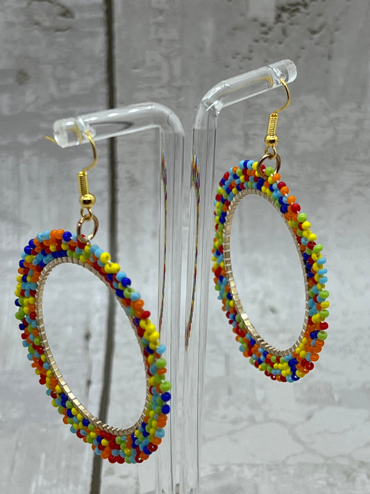 UNIQUELY MULTI BEADED EARRINGS